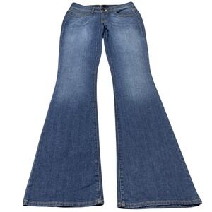 Divine‎ Rights Of Denim Jeans Womens 26 Blue Medium Wash Flare Stretch 29x33